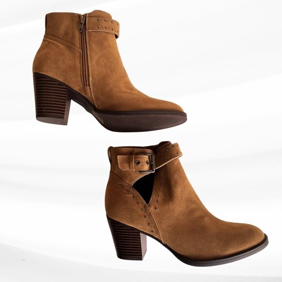 NWOT Market & Spruce O'Hara Studded Bootie, Tan, Size 9 - Picture 8 of 13
